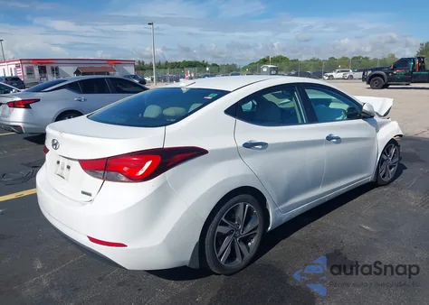 2014 Hyundai Elantra Limited из США, поврежденный, VIN 5NPDH4AE1EH511755